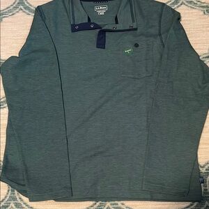 L.L. Bean Men's Teal Long Sleeve Shirt